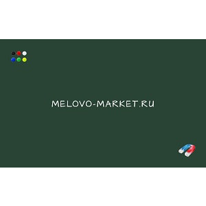 Melovo-Market Доска меловая магнитная зеленая. RAL-6028