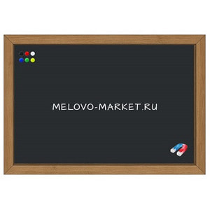 Melovo-Market Магнитно-меловая доска в рамке. (RAL-9011)